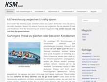 Tablet Screenshot of kfz-versicherung-sparen.com